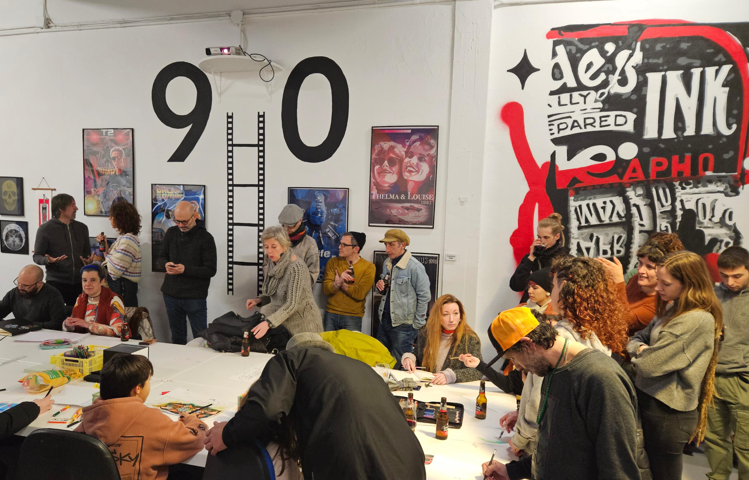 La Historia de la Inkieta 34 La inkieta 34 abre sus puertas en 2023 en Arana 34 en el corazón del barrio. Surge de la iniciativa de Spok y Okre, para hacer unas asoiación colectiva que ofrezca la oportunidad a la comunidad para experimentar, aprender y divertirse haciendo arte.