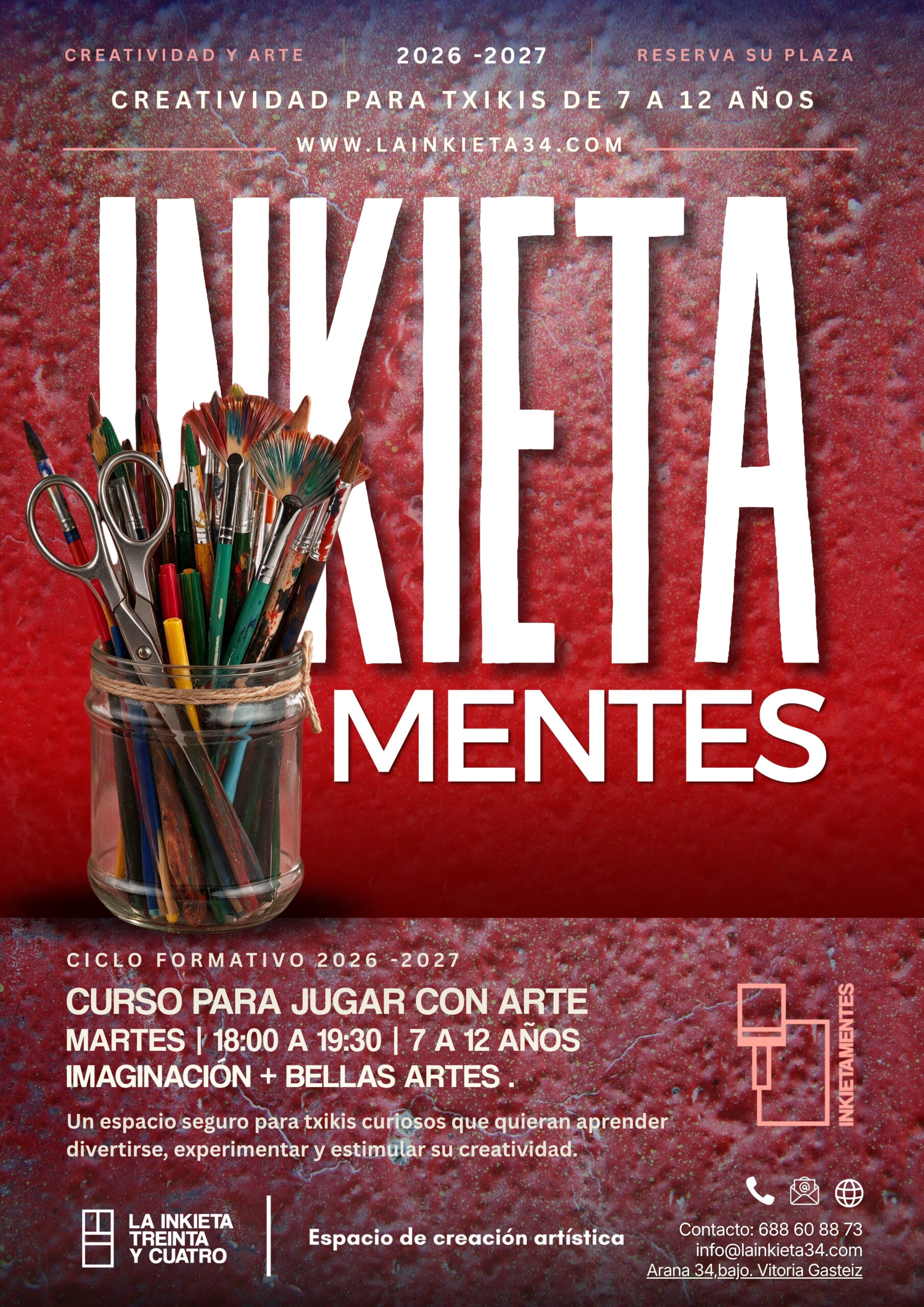 Inkietamentes Cursos 2026-2027 en La Inkieta 34 Vitoria Gasteiz