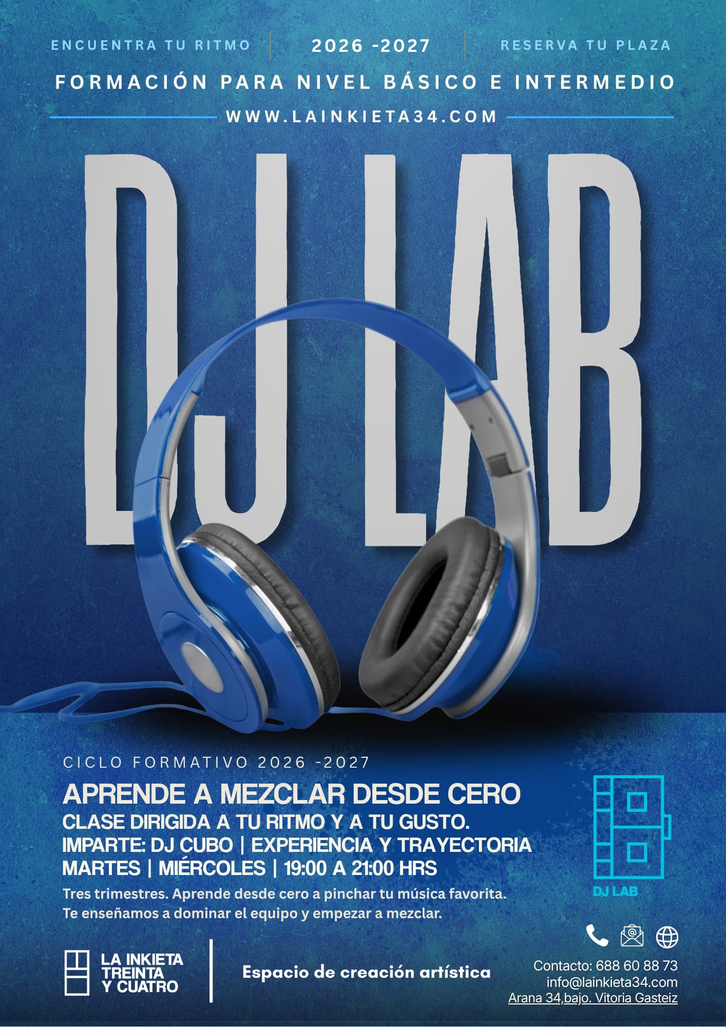 Dj Lab Curso Dj Lab impartido por Iñaki Cubo en La Inkieta 34 (Vitoria Gasteiz)